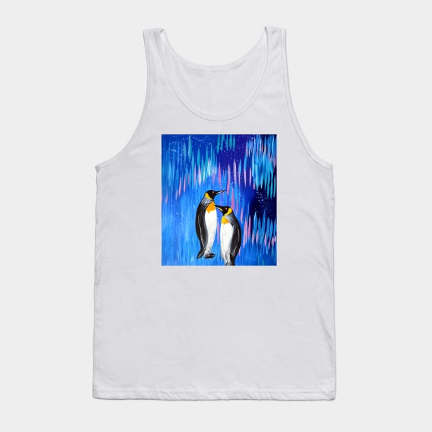 Blue and Penguins Tank Top by SheerJoy